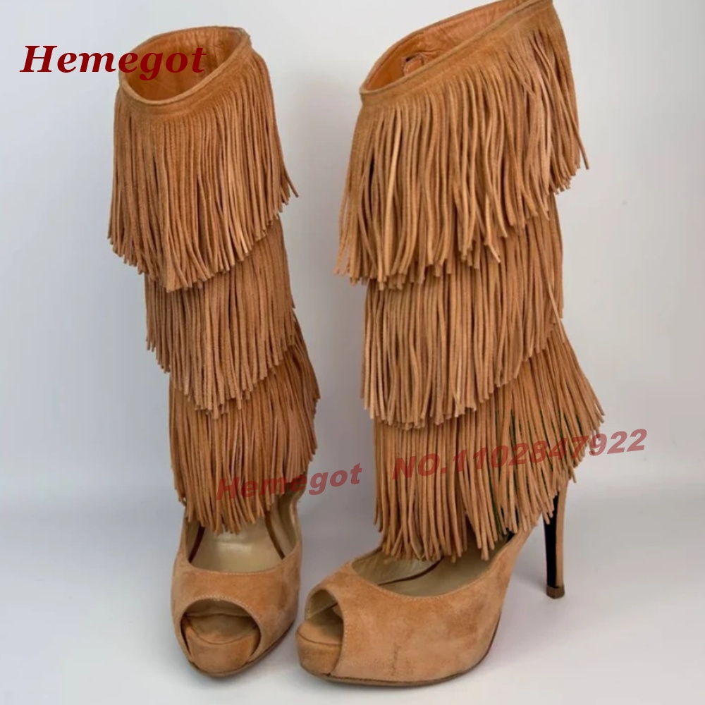 Sandali Stivali con Frange a S - Knee High Boots Women recensione e prezzo